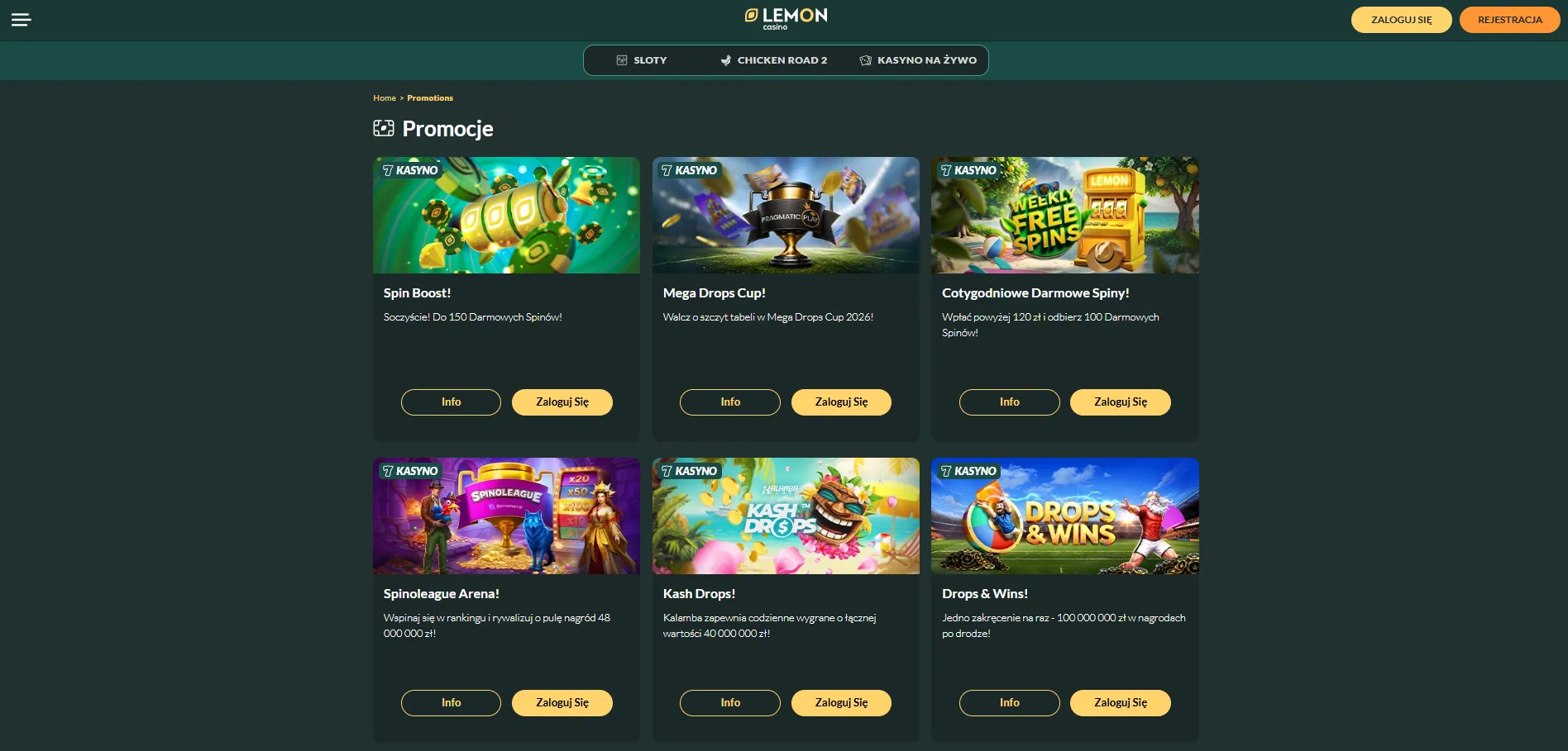 Aplikacja mobilna Lemon Casino
