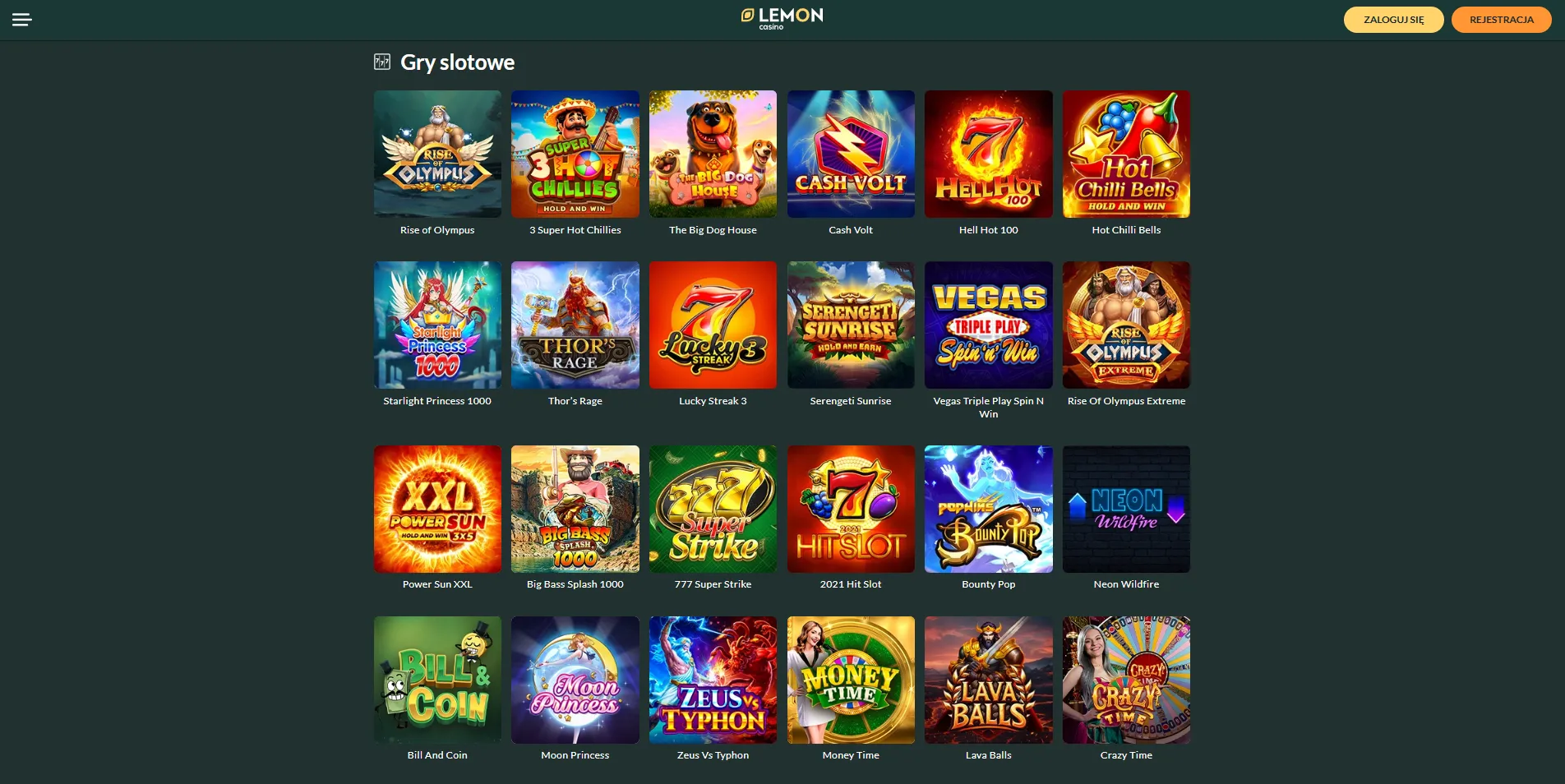 Rejestracja konta z Lemon Casino kod promocyjny bez depozytu Polska